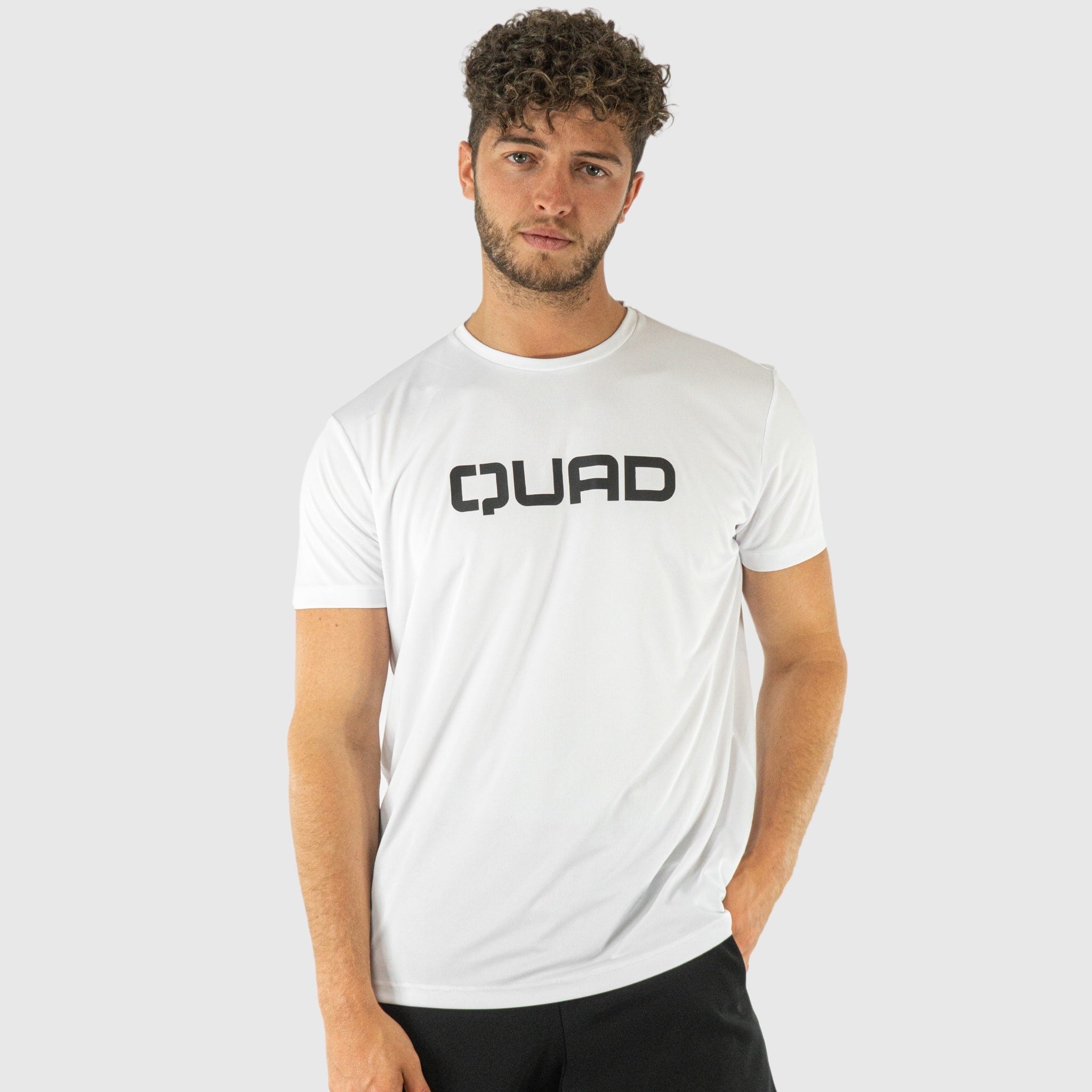 Quad Padel Essential T-Shirt white front