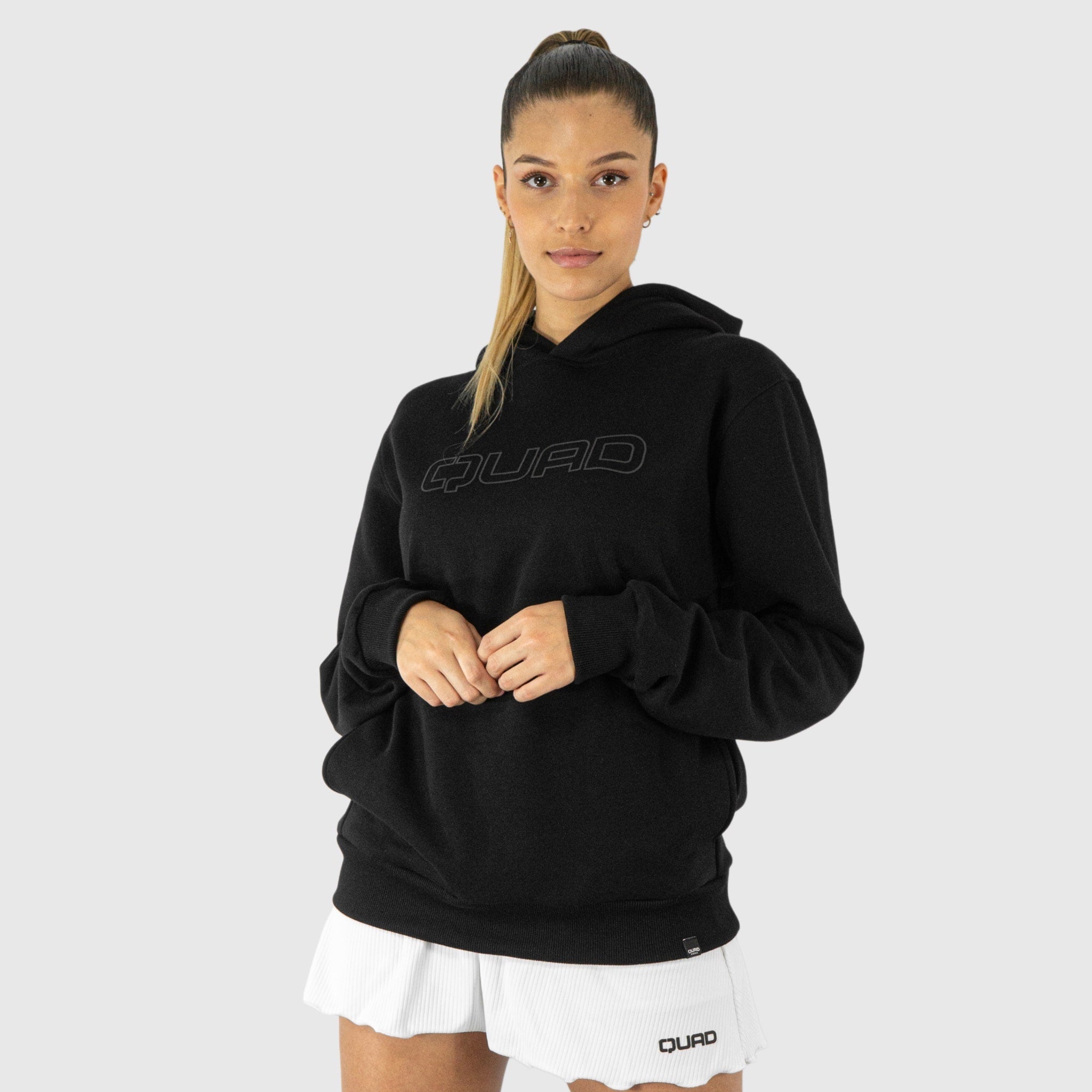 Quad Padel Essential hoodie woman front view