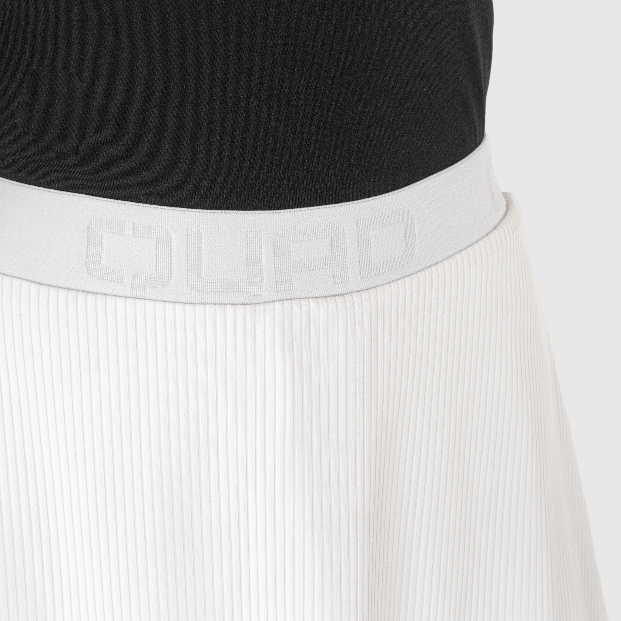 Quad Padel Lightweight Skirt white front detail