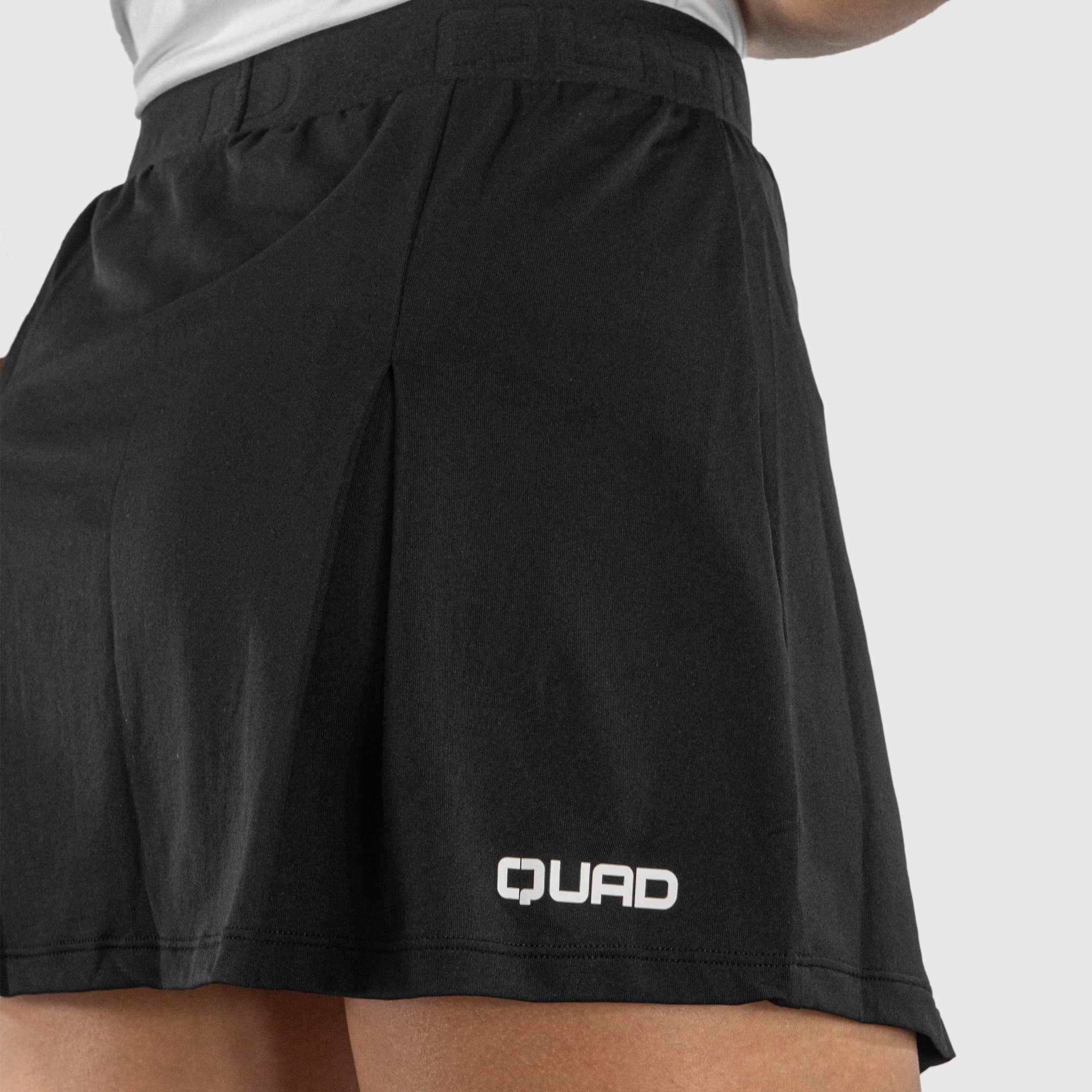 Quad Padel Skirt black back view