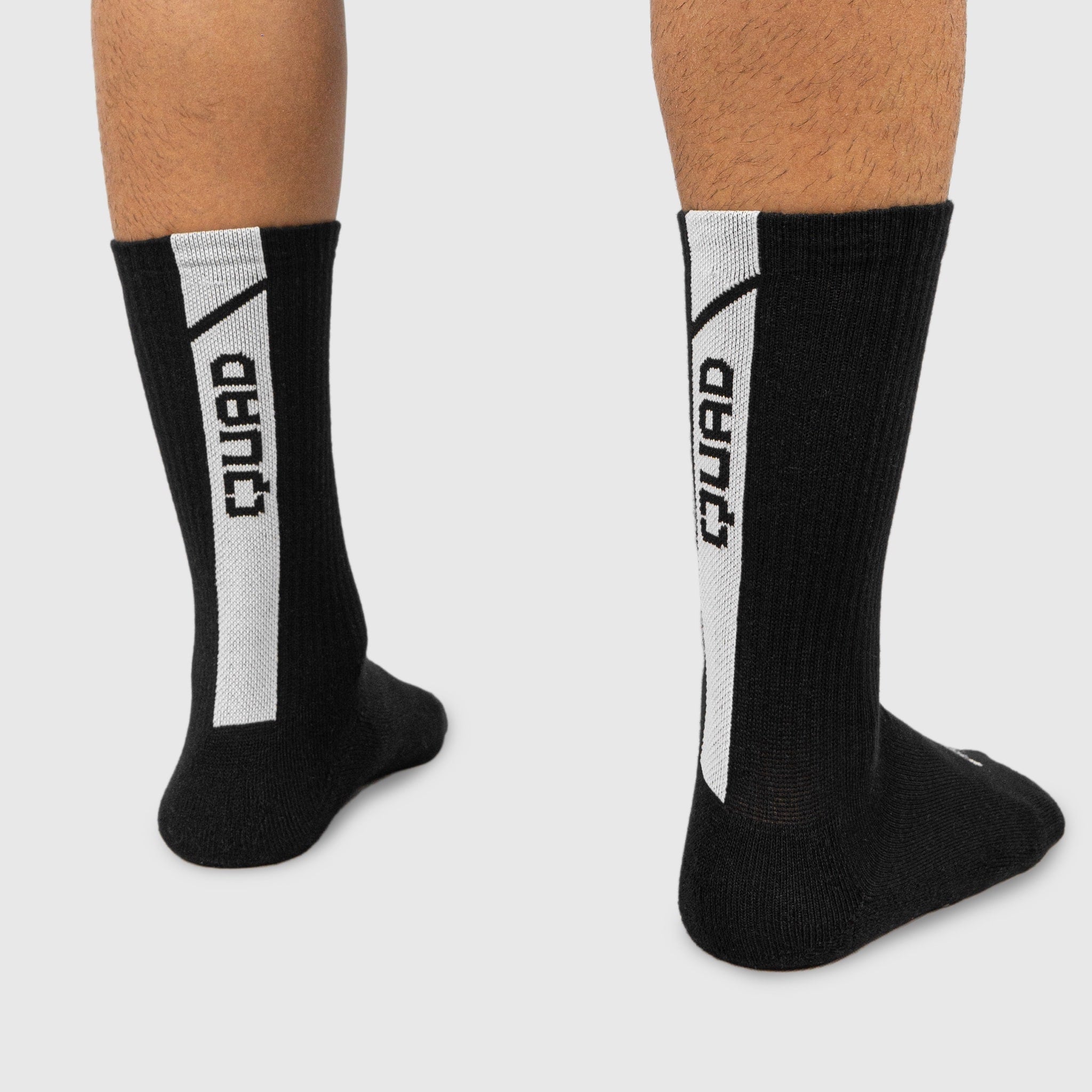 Quad Padel Socks Black black view