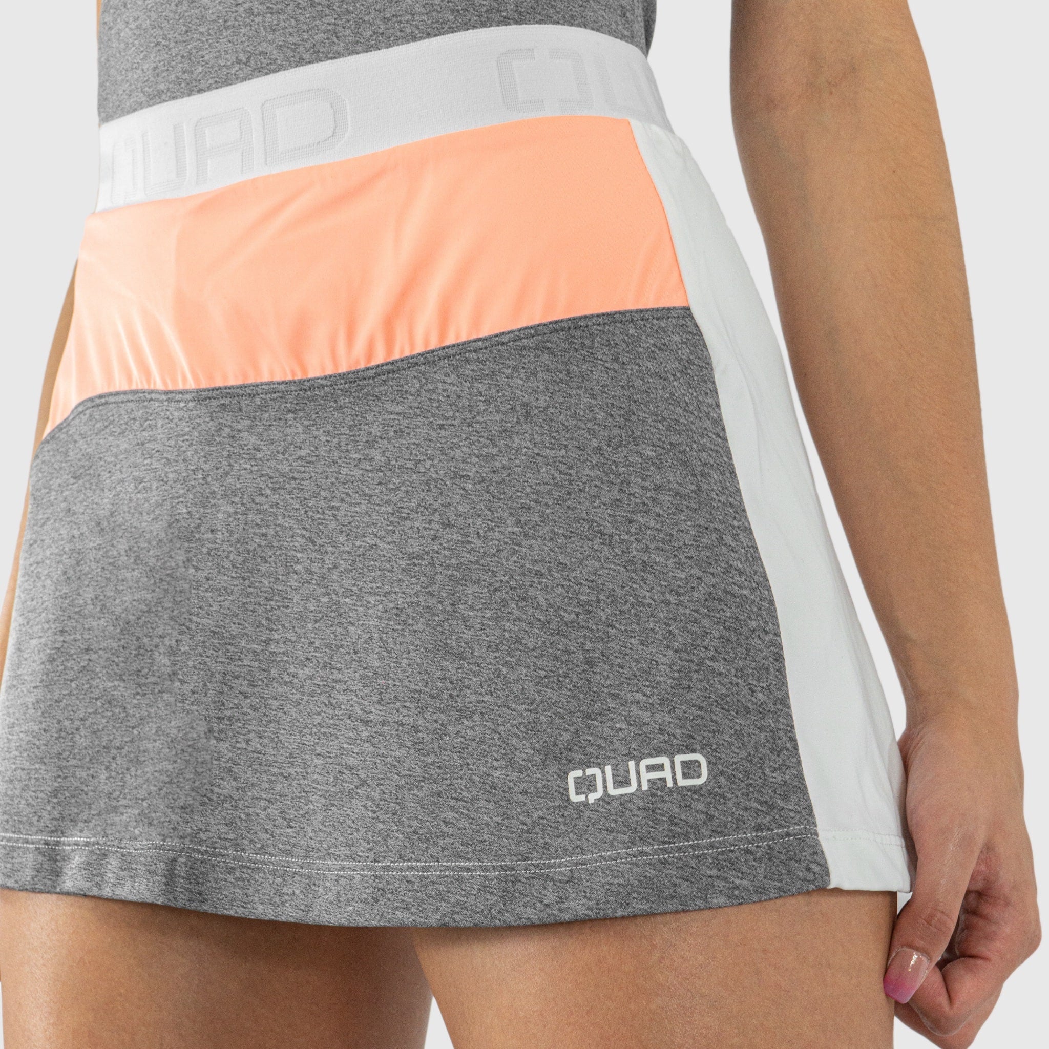 Quad Padel Skirt & Top Set skirt front view