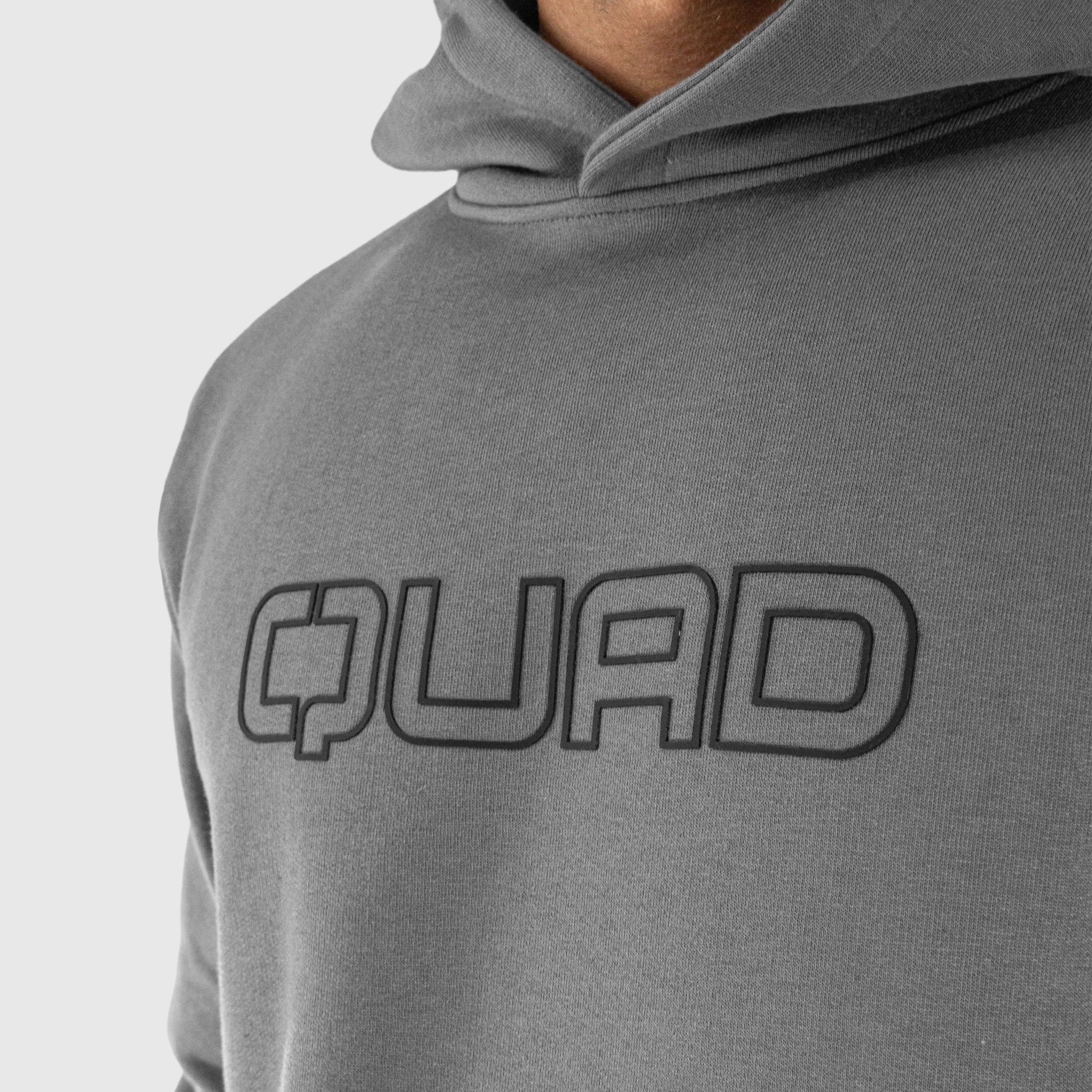Quad Padel Essential hoodie grey detail