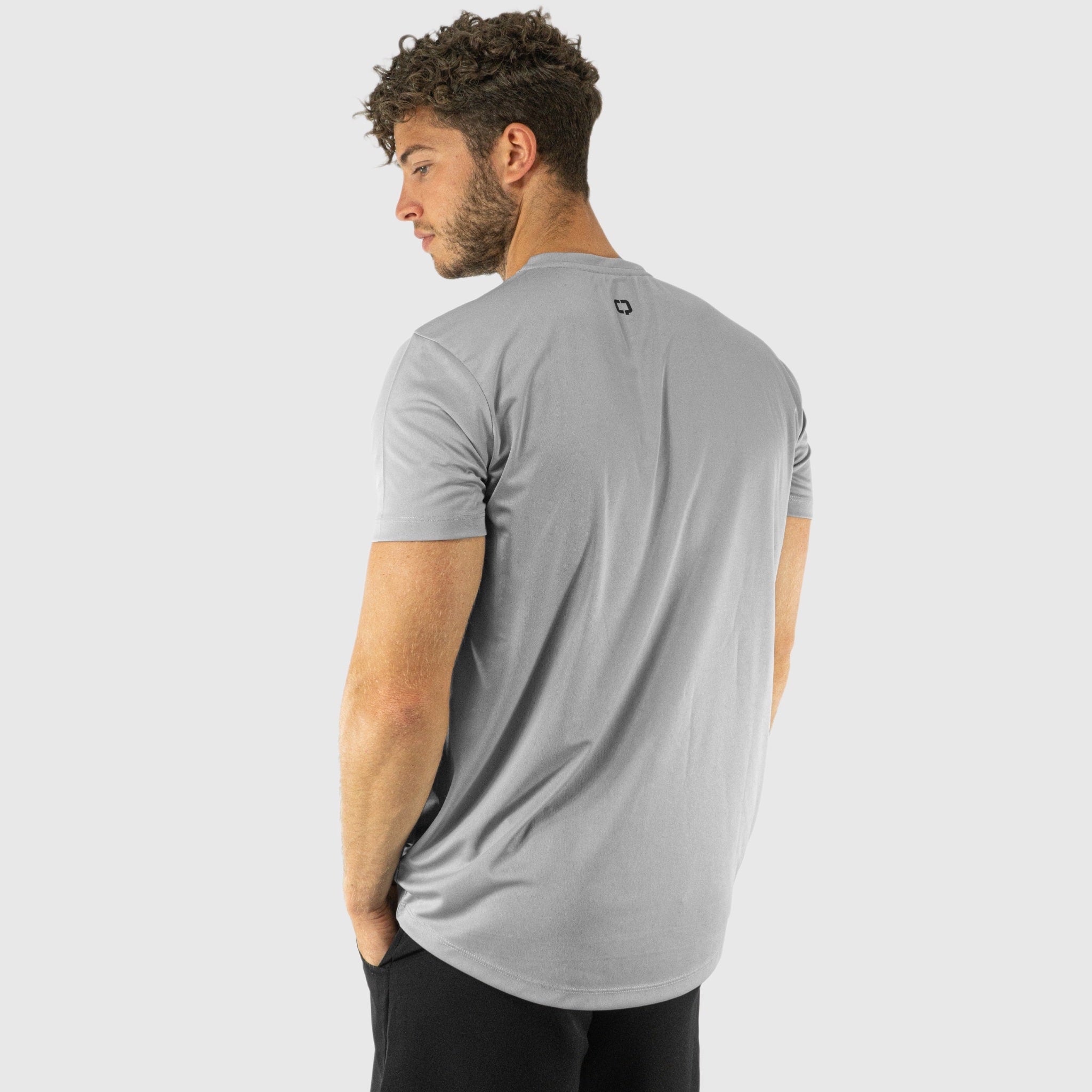 Quad Padel Essential T-Shirt grey Back side