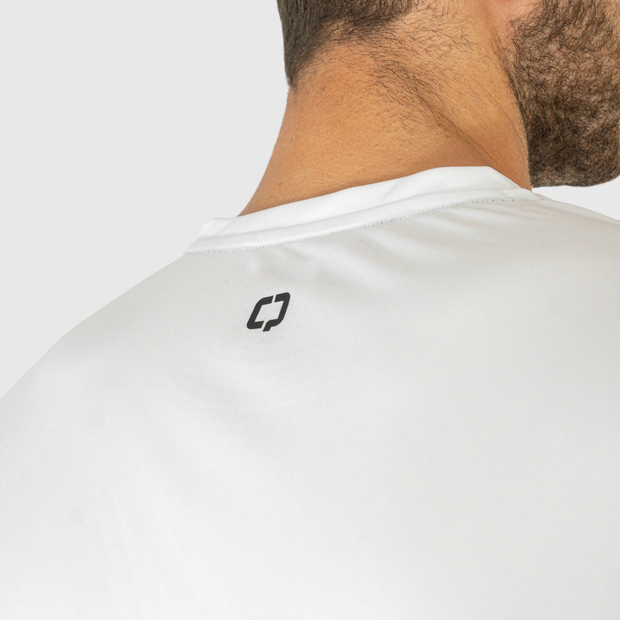 Quad Padel Essential T Shirt white back detail