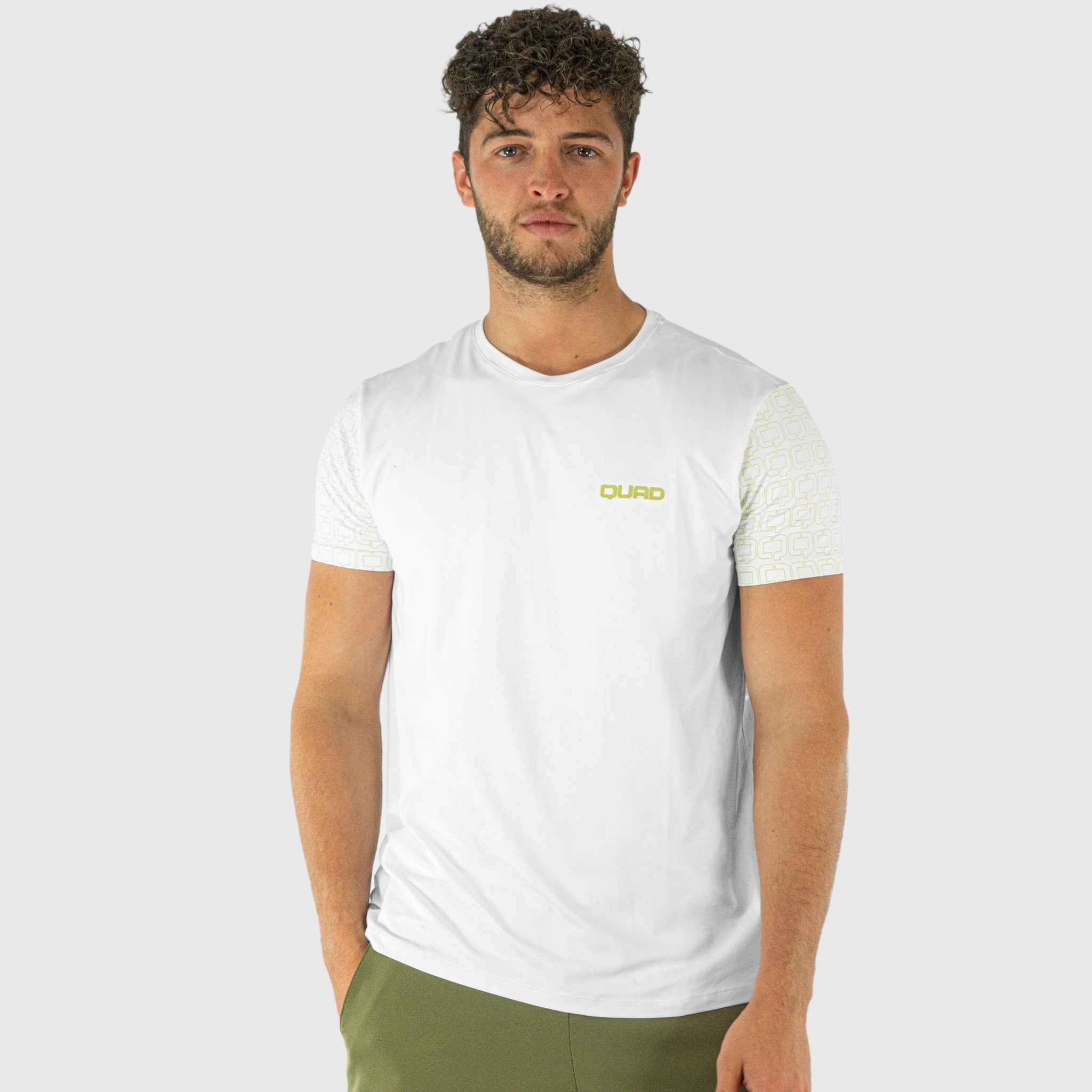 Quad Padel Match T-shirt white front