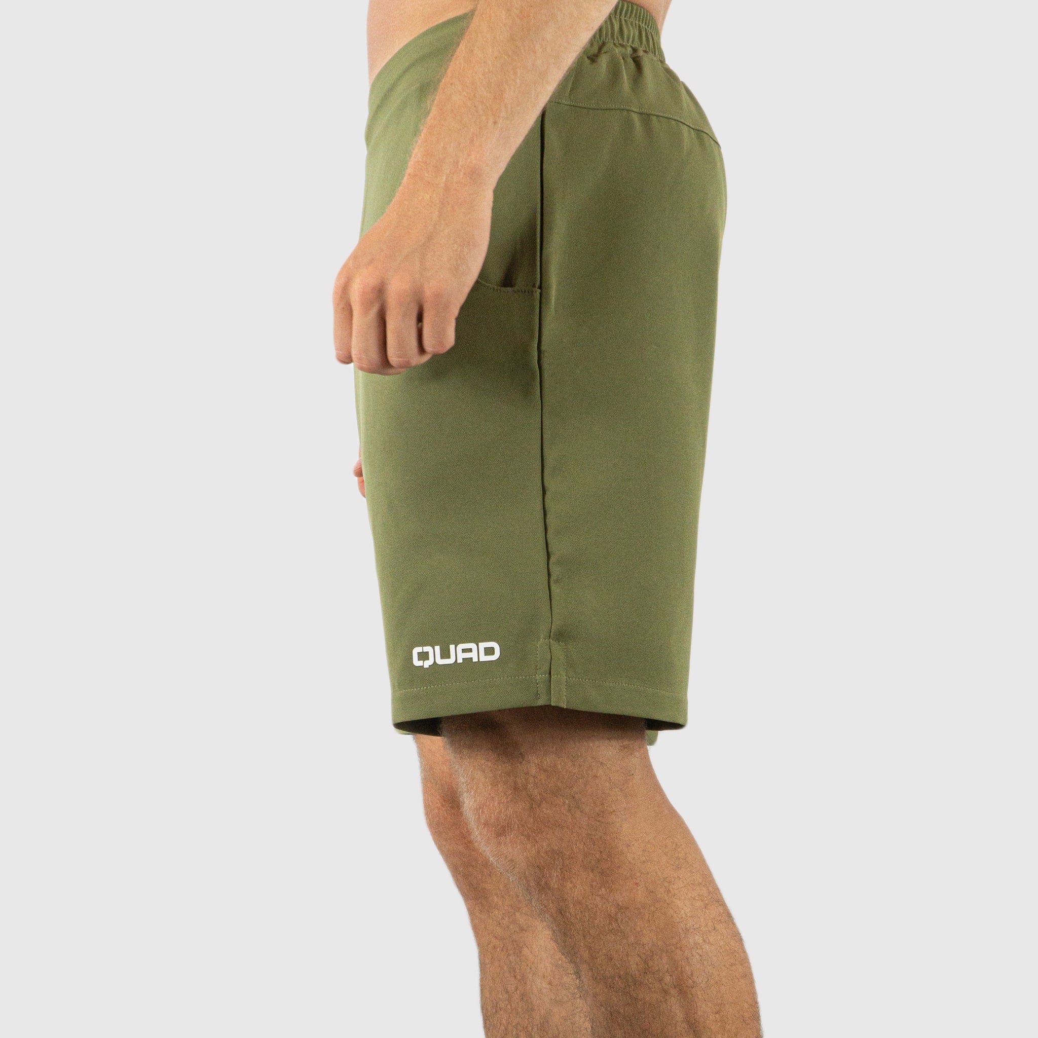 Quad Padel Shorts green left side